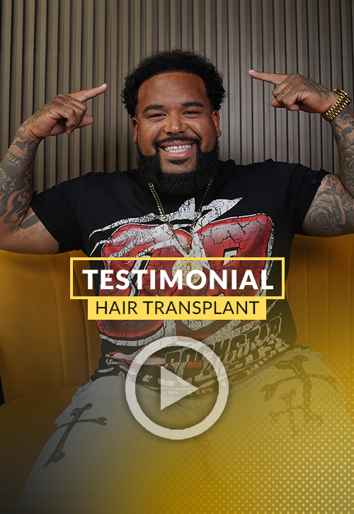 Antonio Castle testimonial his hair restoration in Miami